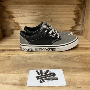 Vans off the wall low top black gray sneaker shoes